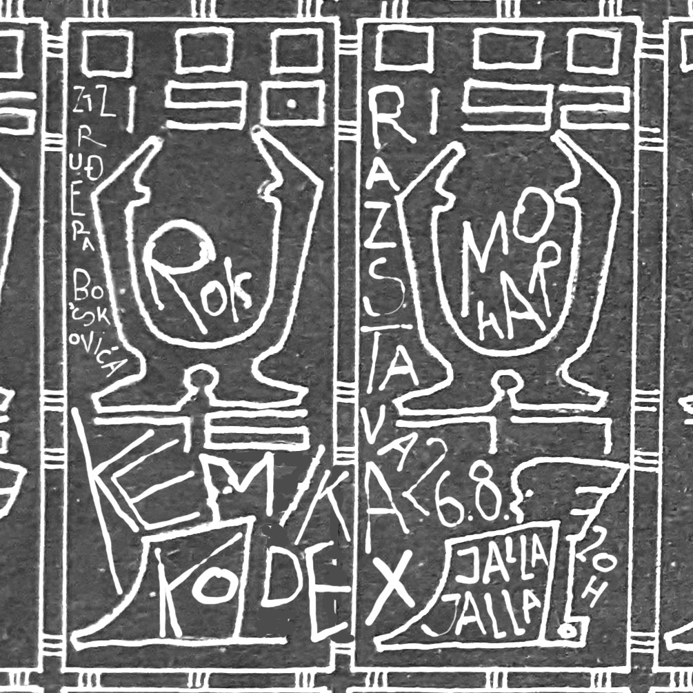 Naslovnica razstave - Kemika kodex.