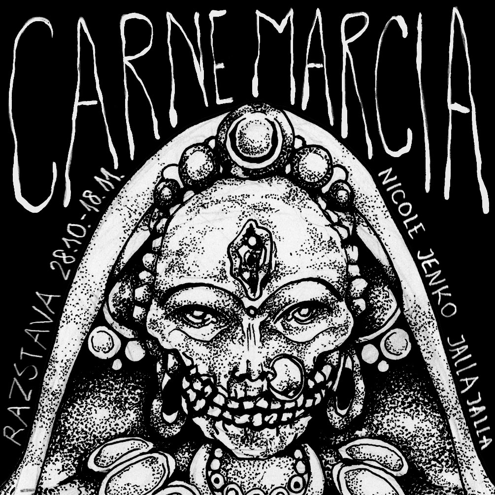 Naslovnica razstave - Carne Marcia - Nicole Jenko.