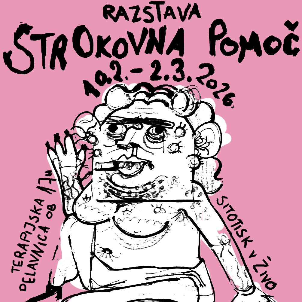 Naslovnica razstave Strokovna pomoč - Nikolina Sutarić