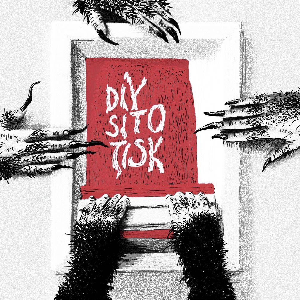 Naslovnica likovne delavnice - DIY sitotisk.